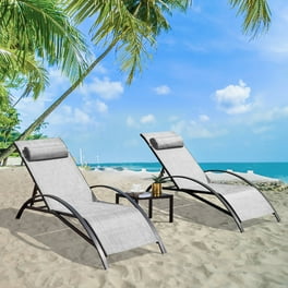 Mainstays Outdoor Double Chaise Lounge Bench Multi Color Stripes Seats 2 Walmart