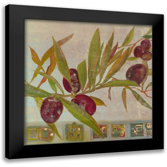 Richter-Armgart, Rose 12x12 Black Modern Framed Museum Art Print Titled - Olive II
