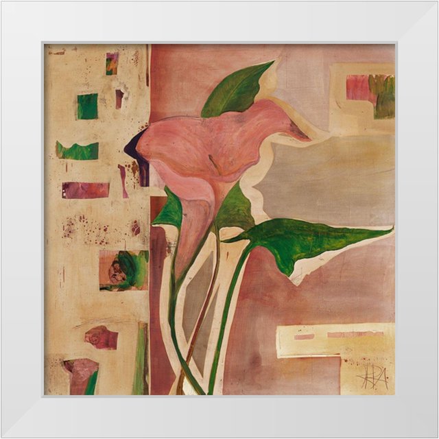 Richter-Armgart, Rose 12x12 White Modern Wood Framed Museum Art Print ...