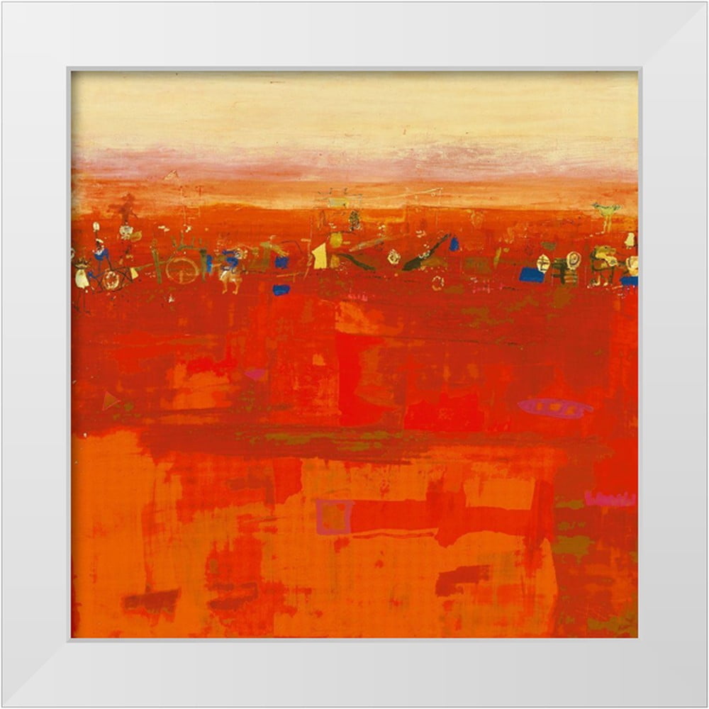 Richter-Armgart, Rose 12x12 White Modern Wood Framed Museum Art Print ...