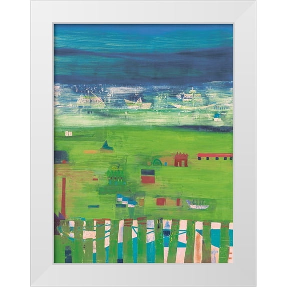Richter-Armgart, Rose 12x14 White Modern Wood Framed Museum Art Print Titled - At the Seaside