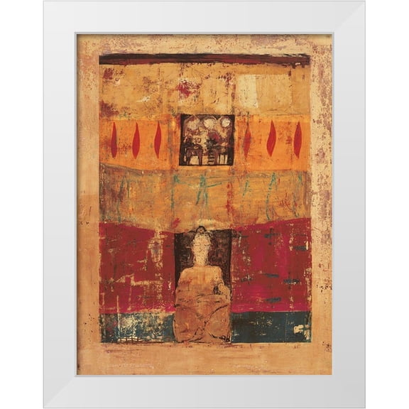 Richter-Armgart, Rose 12x14 White Modern Wood Framed Museum Art Print Titled - Isana
