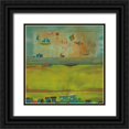 thumbnail image 1 of Richter-Armgart, Rose 15x15 Black Ornate Wood Framed with Double Matting Museum Art Print Titled - Green Landscape, 1 of 4