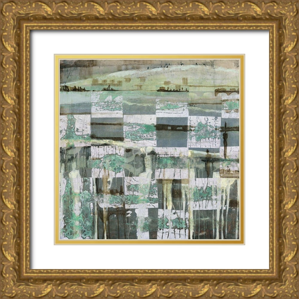 Richter-Armgart, Rose 15x15 Gold Ornate Wood Framed with Double Matting ...