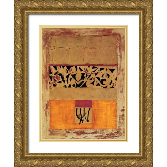 Richter-Armgart, Rose 15x18 Gold Ornate Wood Framed with Double Matting Museum Art Print Titled - Vamedeva