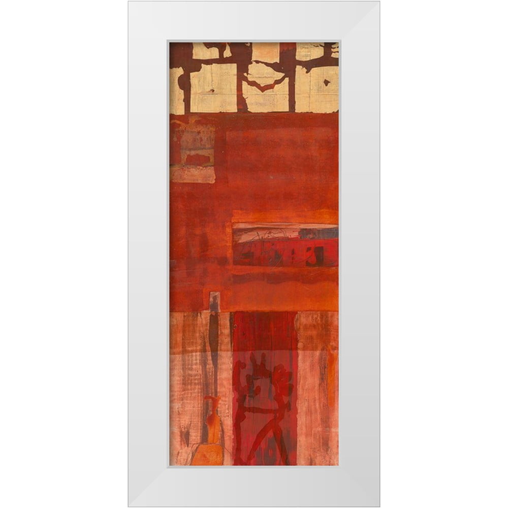 Richter-Armgart, Rose 15x32 White Modern Wood Framed Museum Art Print ...