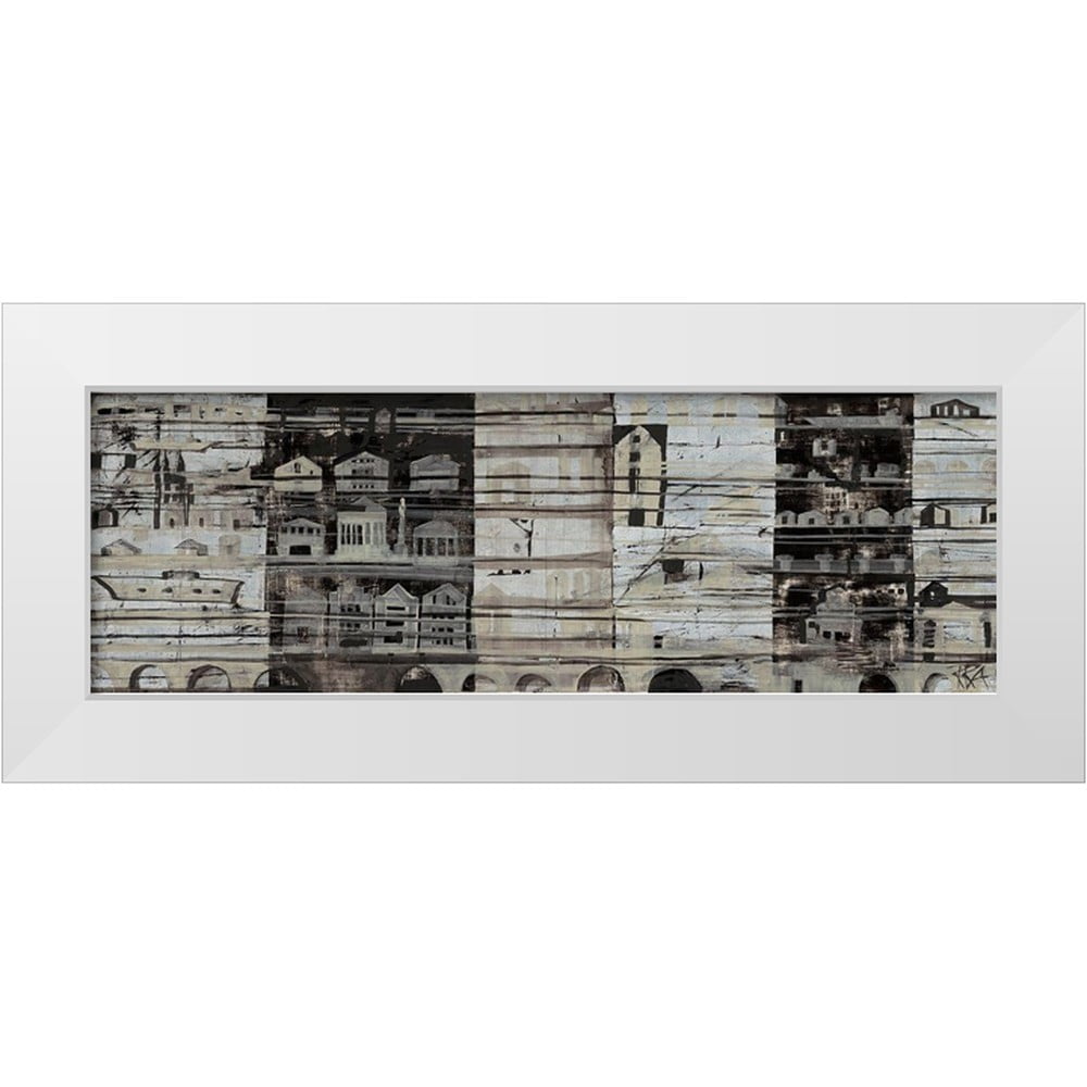 Richter-Armgart, Rose 18x9 White Modern Wood Framed Museum Art Print ...