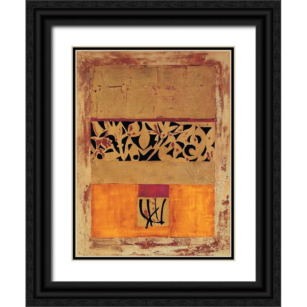 Richter-Armgart, Rose 19x24 Black Ornate Wood Framed with Double ...