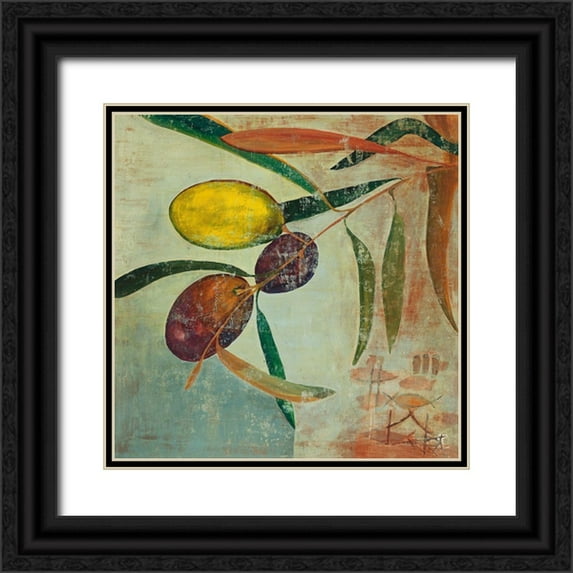Richter-Armgart, Rose 20x20 Black Ornate Wood Framed with Double Matting Museum Art Print Titled - Oliva