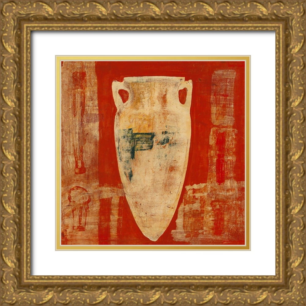 Richter-Armgart, Rose 20x20 Gold Ornate Wood Framed with Double Matting ...