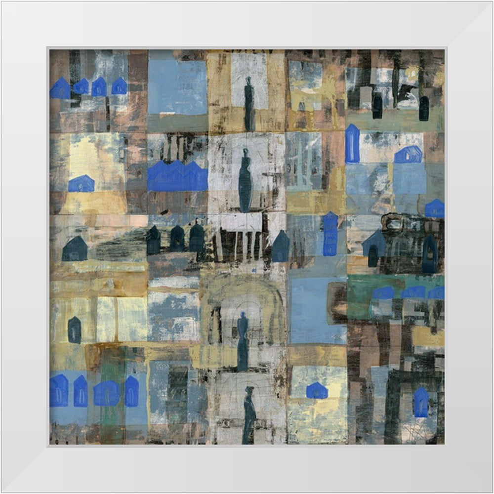 Richter-Armgart, Rose 20x20 White Modern Wood Framed Museum Art Print ...