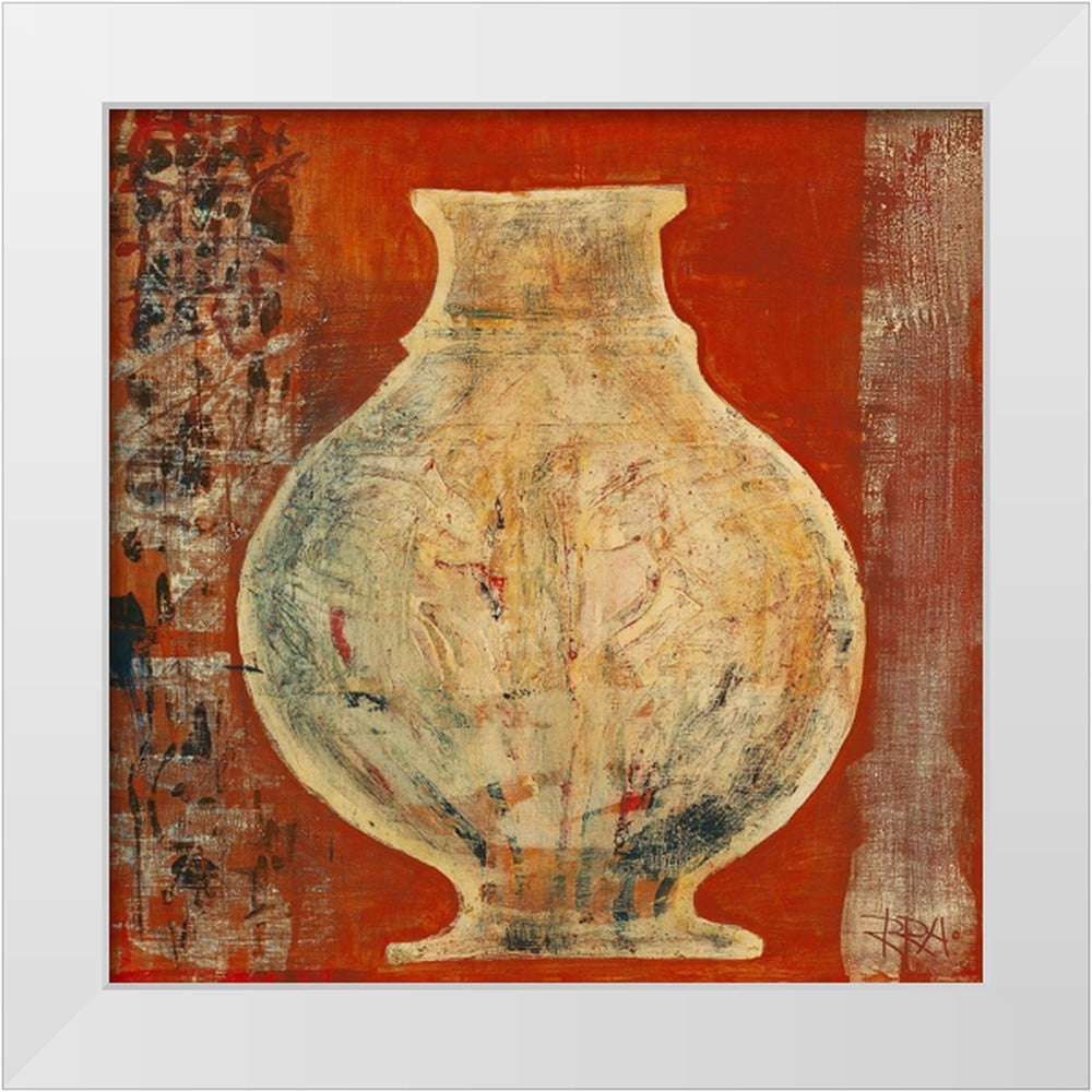 Richter-Armgart, Rose 20x20 White Modern Wood Framed Museum Art Print ...