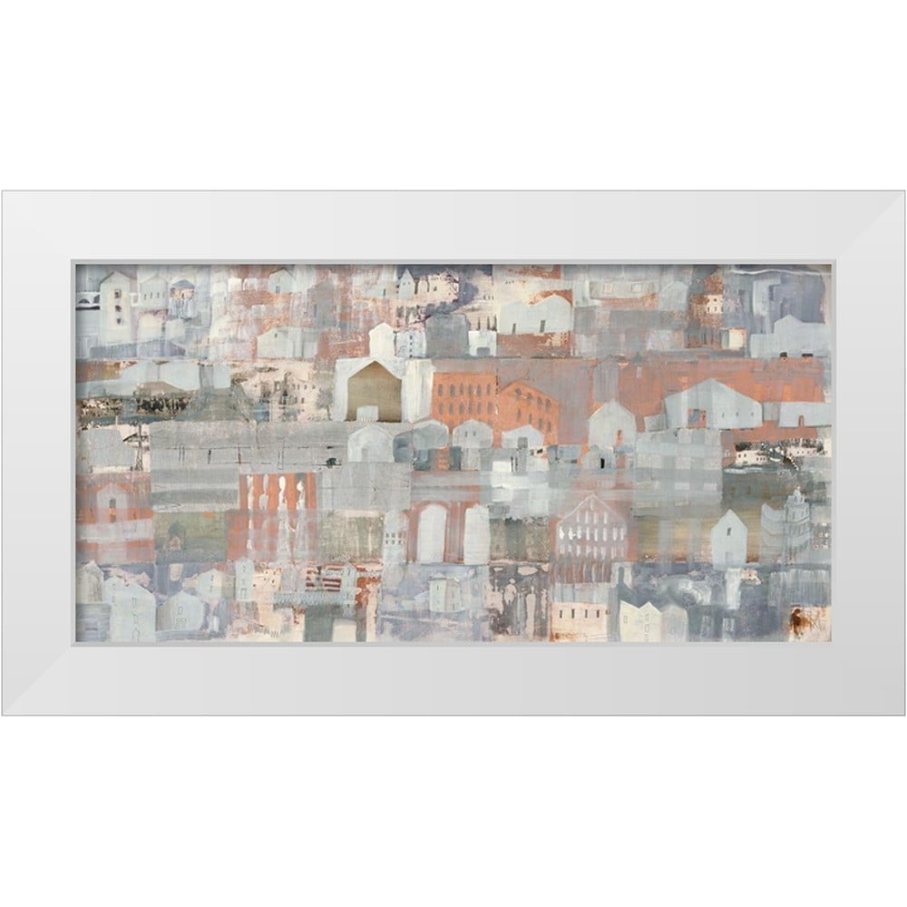 Richter-Armgart, Rose 24x14 White Modern Wood Framed Museum Art Print ...