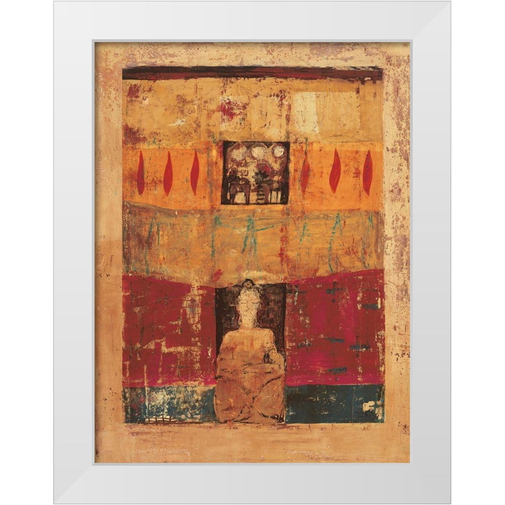 Richter-Armgart, Rose 25x32 White Modern Wood Framed Museum Art Print ...