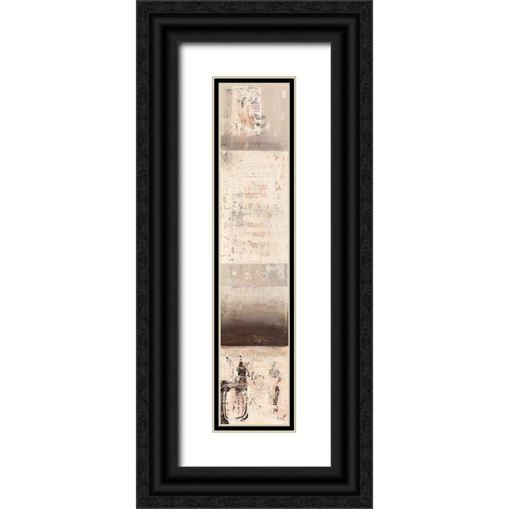 Richter-Armgart, Rose 6x14 Black Ornate Wood Framed with Double Matting ...