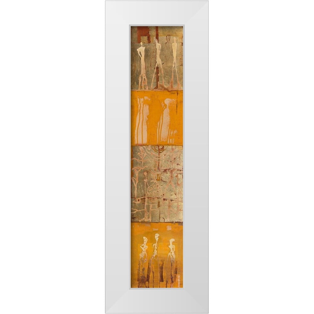 Richter-Armgart, Rose 7x18 White Modern Wood Framed Museum Art Print ...