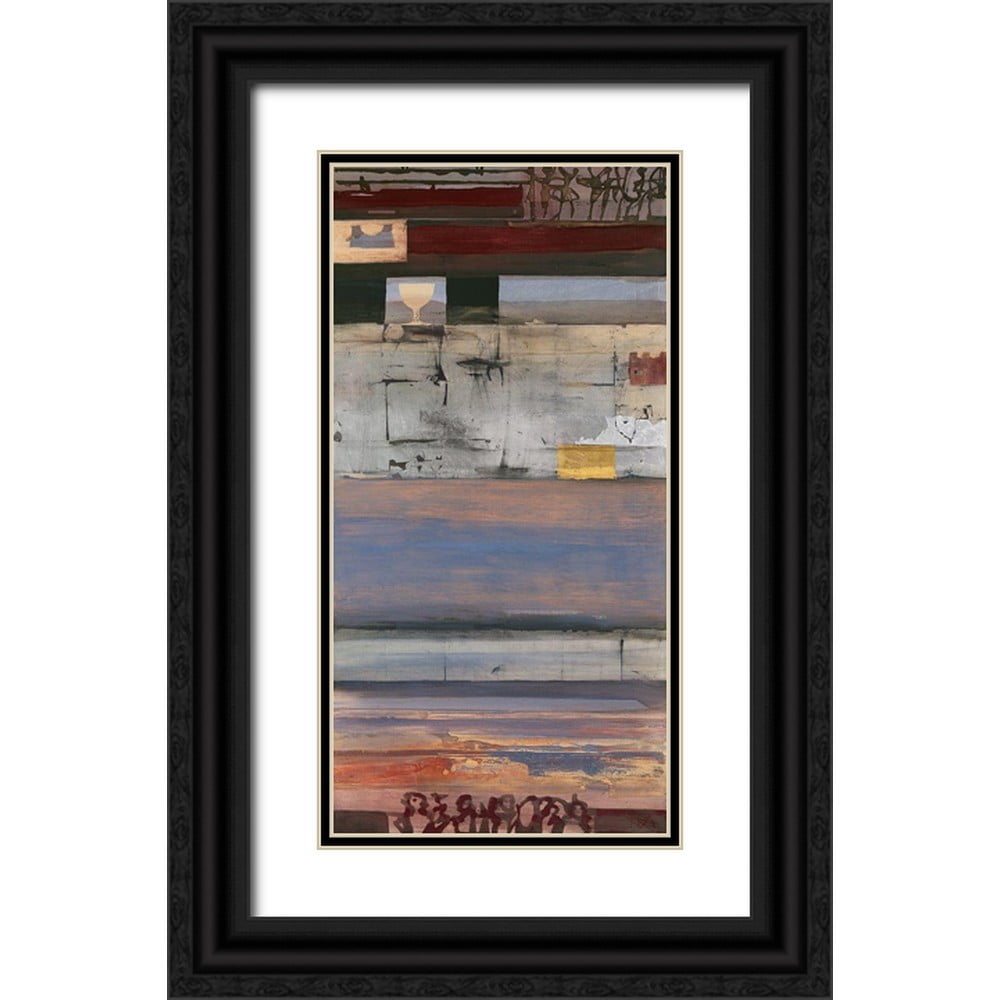 Richter-Armgart, Rose 9x14 Black Ornate Wood Framed with Double Matting ...
