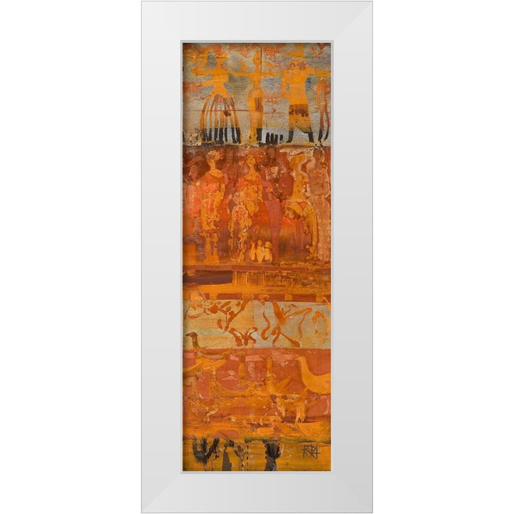 Richter-Armgart, Rose 9x18 White Modern Wood Framed Museum Art Print ...