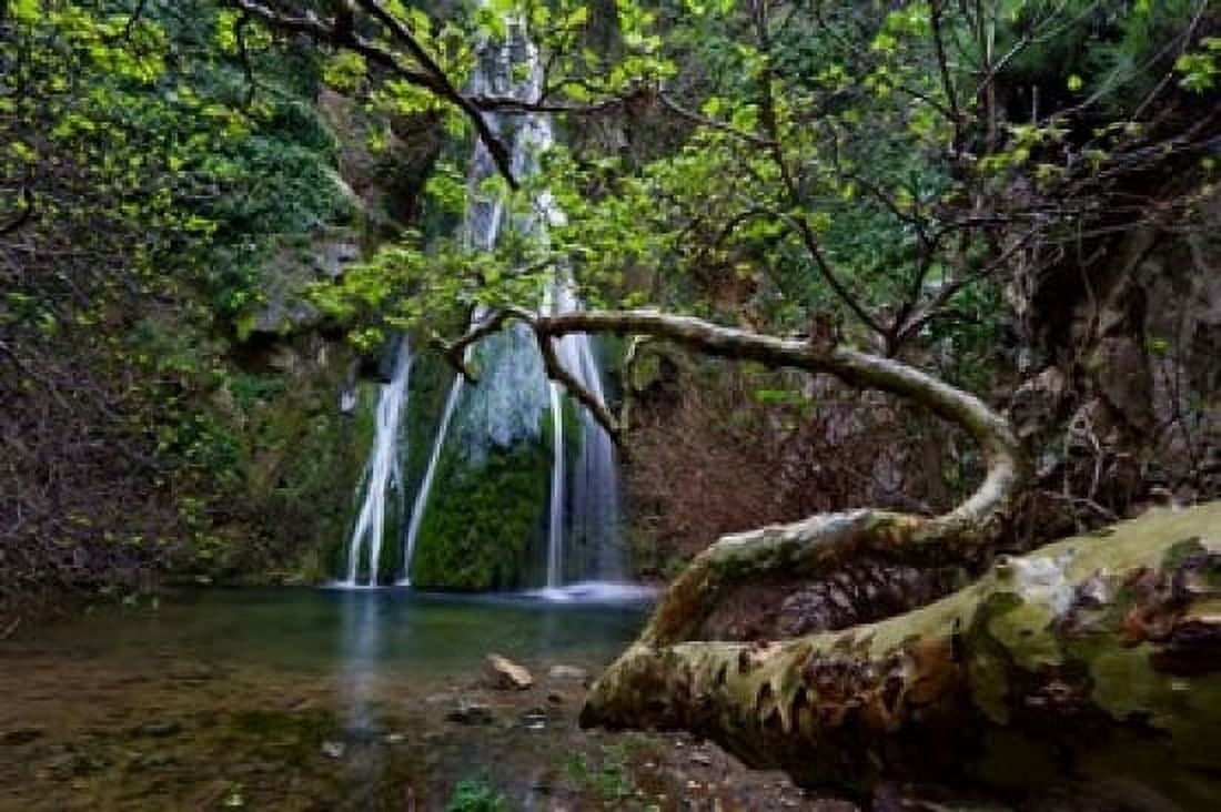 Richtis Gorge near town of Exo Mouliana Crete Greece Canvas Art - Scott T Smith DanitaDelimont (35 x 23)