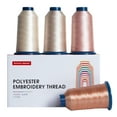 thumbnail image 1 of RICHWORD 4-Roll Multicolor 40WT Polyester Sewing embroidery Thread, 4000M, 1 of 7
