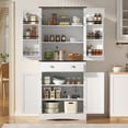 thumbnail image 1 of Richya 71" Tall Kitchen Food Pantry Cabinet with Drawer and Adjustable Shelves,Kitchen Hutch,Modern Buffet Cabinet,Cupboard for Dining Room, 1 of 7