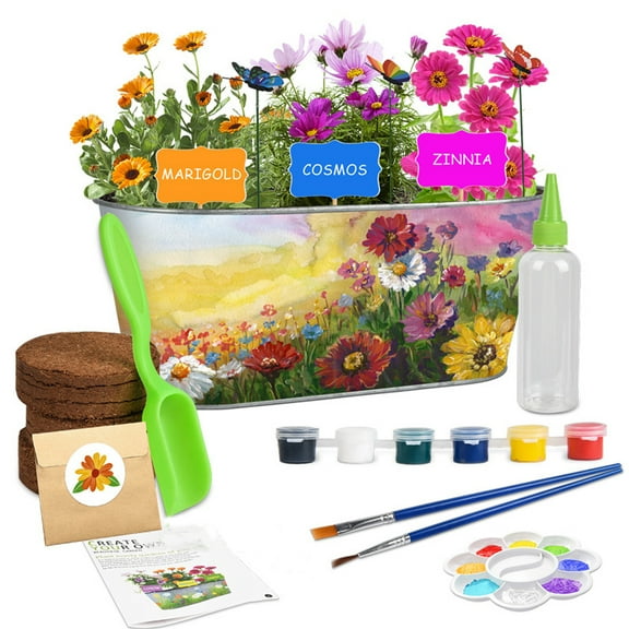 Ricihene Kids Gardening Art and Craft Kit, 12 Pieces