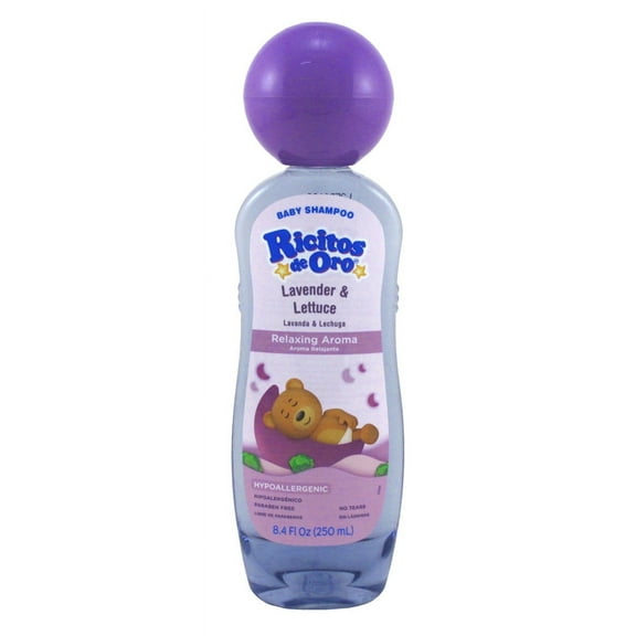 Ricitos De Oro Baby Shampoo Lavender & Lettuce 8.4 Ounce (250ml) (Pack of 2)