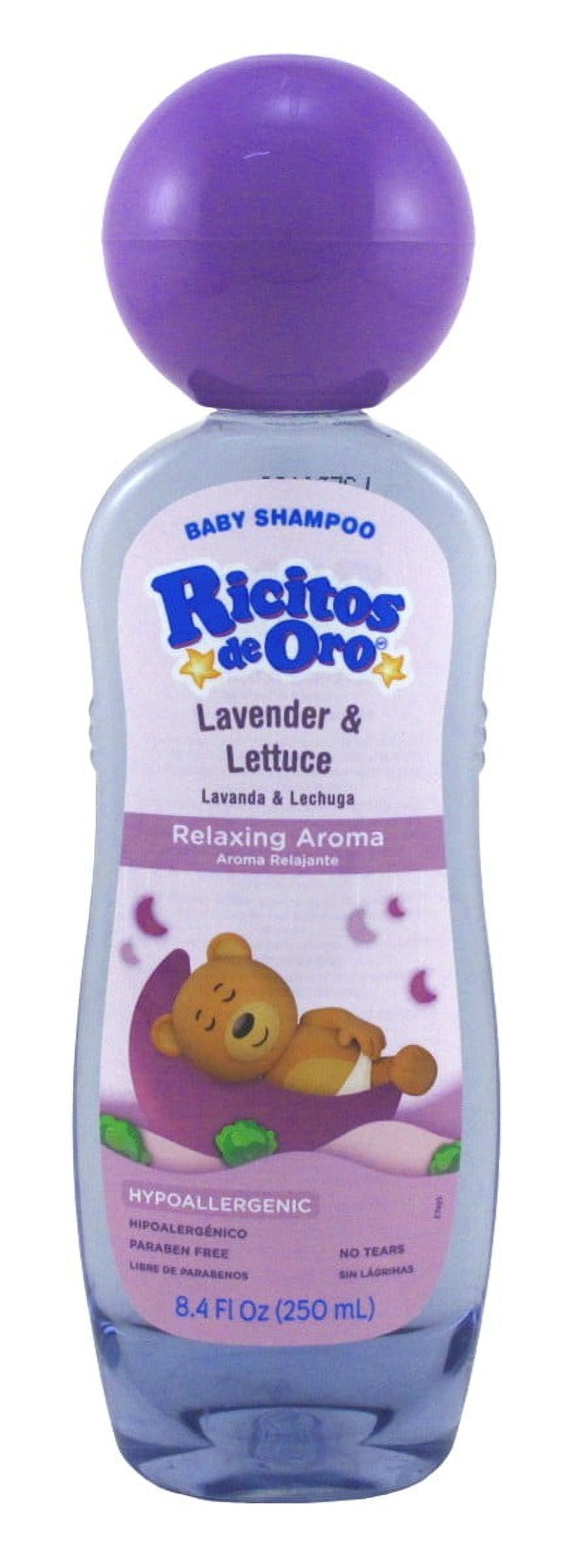 Ricitos De Oro Baby Shampoo Lavender & Lettuce 8.4 Ounce (250ml) (Pack of 3)