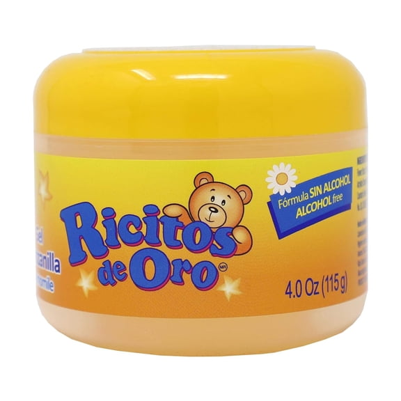 Ricitos De Oro Chamomile Baby Styling Gel, Natural, Alcohol-Free, Non-Greasy, Non-Sticky, Daily Use, 4oz