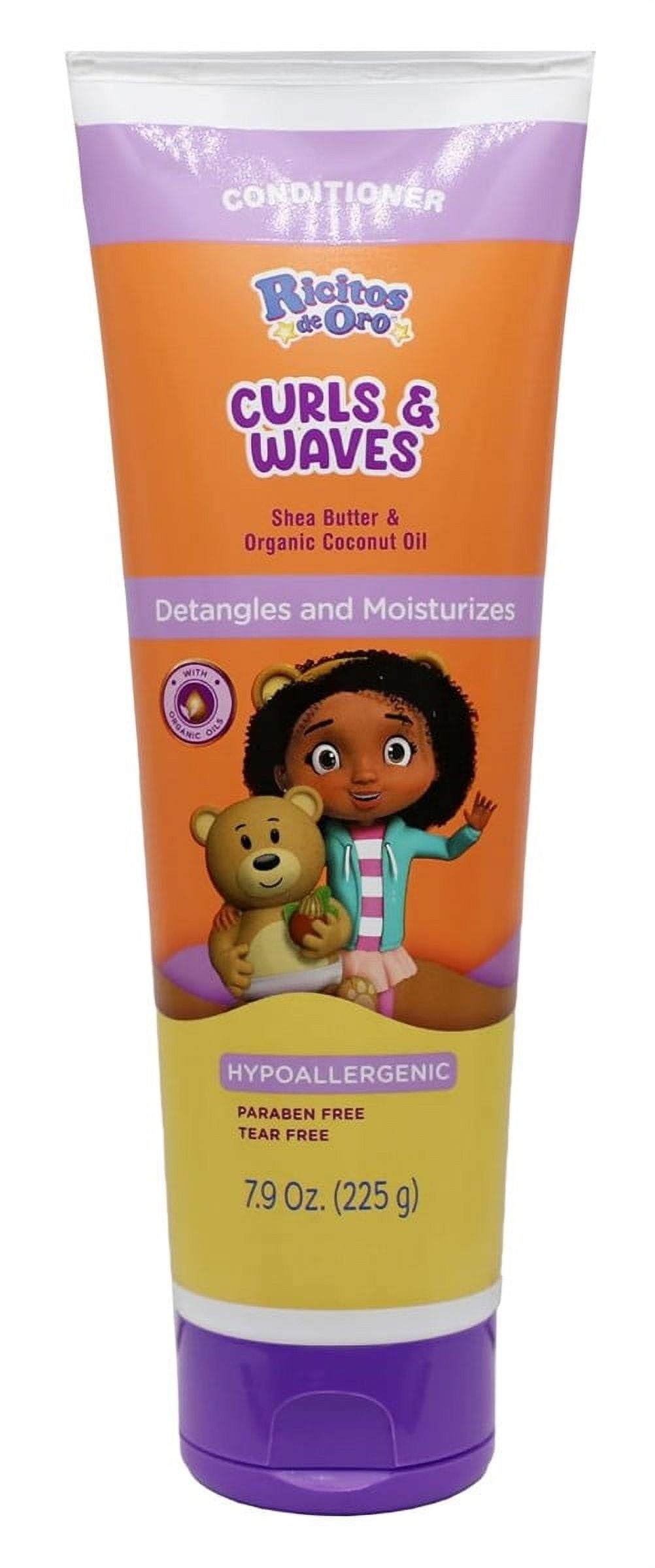 Ricitos De Oro Curls & Waves Conditioner 7.9 Ounce Tube (Pack of 3)