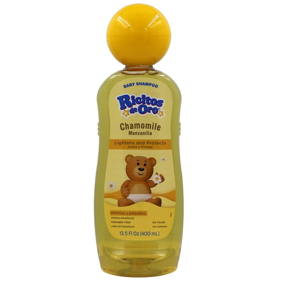 Ricitos de Oro Manzanilla Baby Shampoo Chamomile, Lightening Shampoo, Color Protection, 13.5 fl oz
