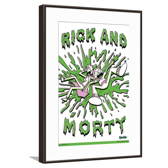 Rick And Morty - Acid Canvas Wall Poster, 14.725" x 22.375"