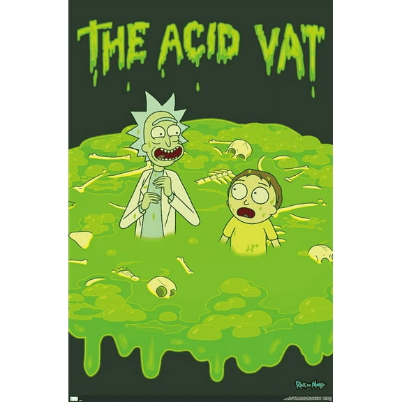 Rick And Morty - Acid Vat Wall Poster, 22.375" x 34"