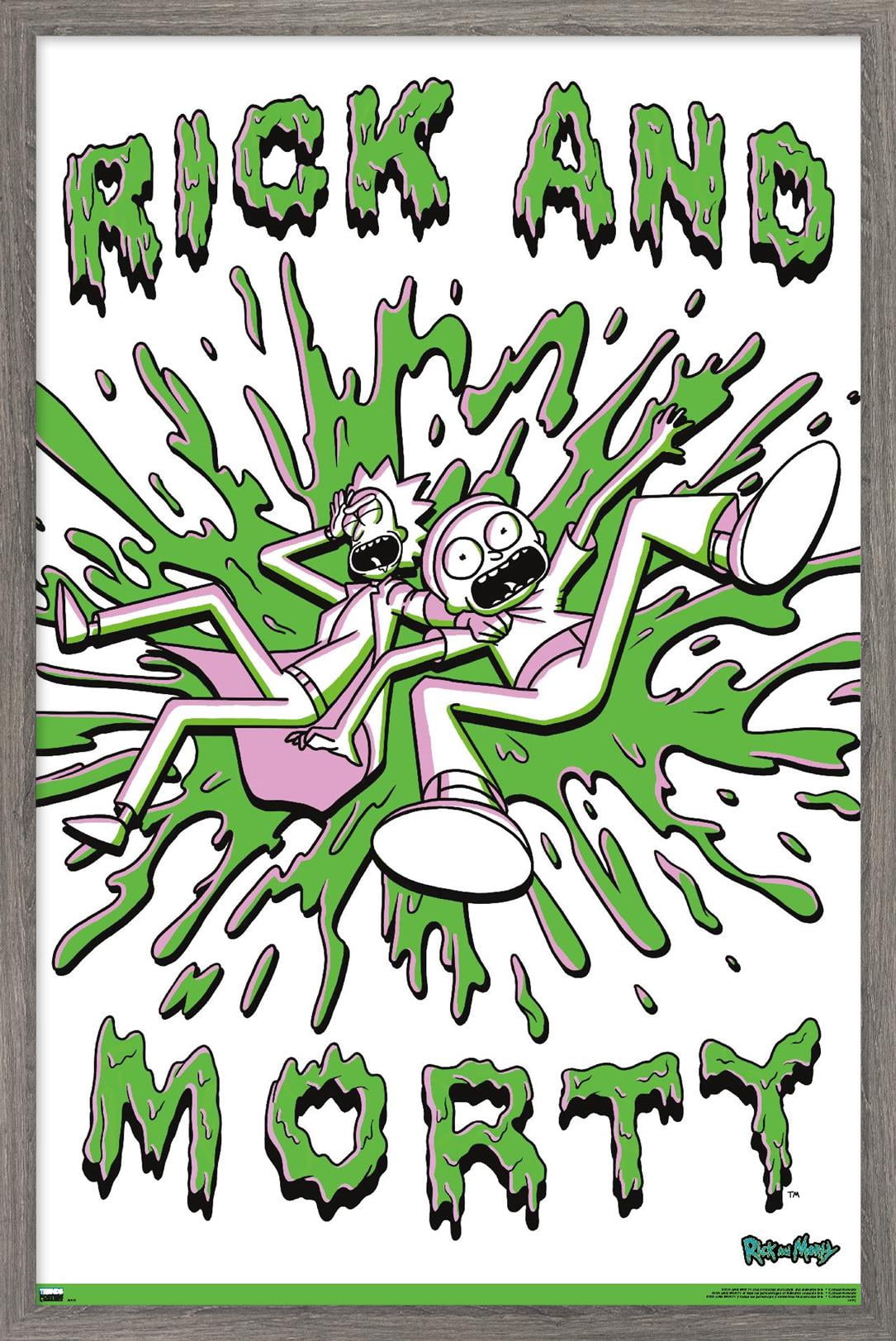 Rick And Morty - Acid Wall Poster, 14.725" x 22.375", Framed