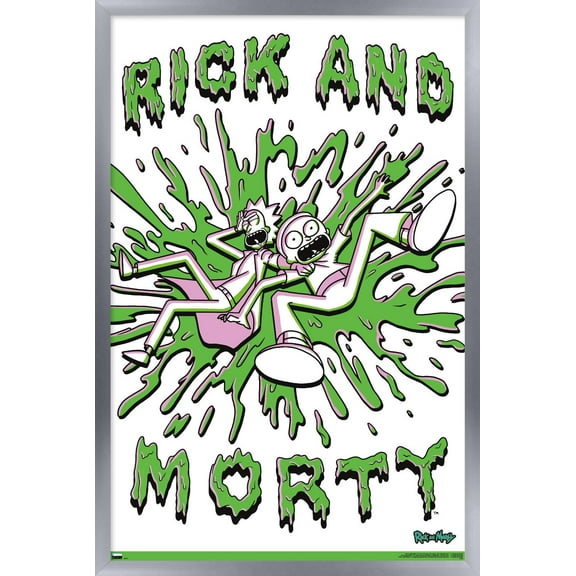 Rick And Morty - Acid Wall Poster, 22.375" x 34", Framed