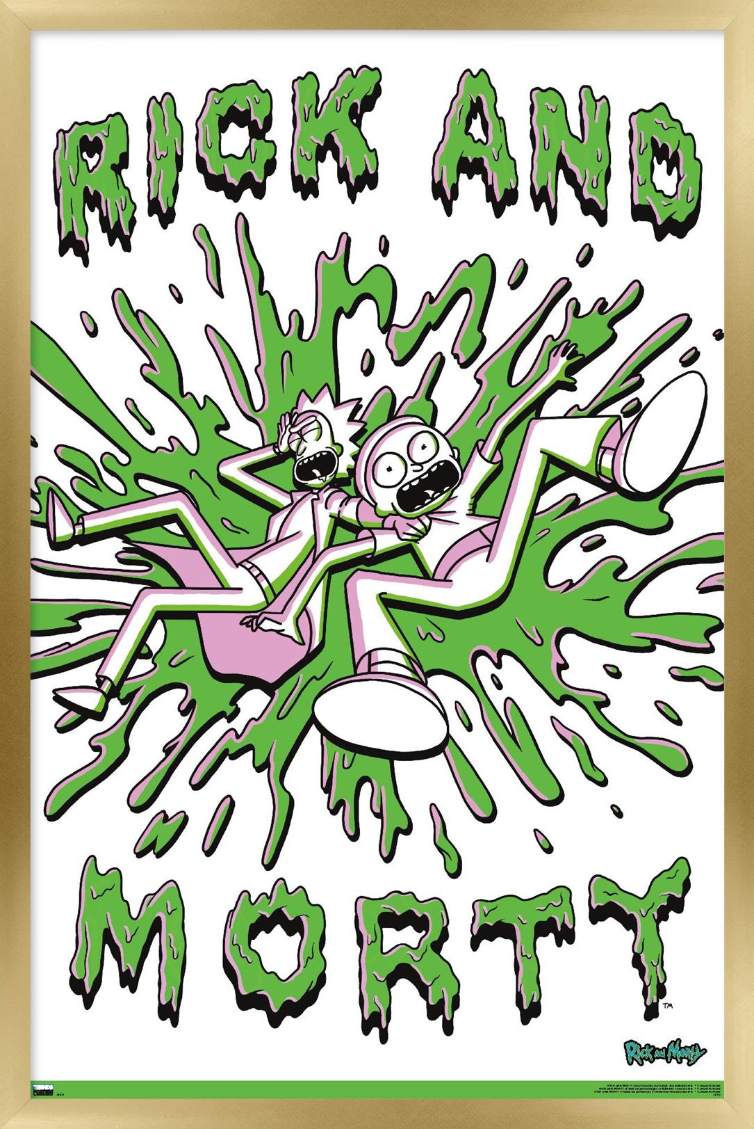 Rick And Morty - Acid Wall Poster, 22.375" x 34", Framed