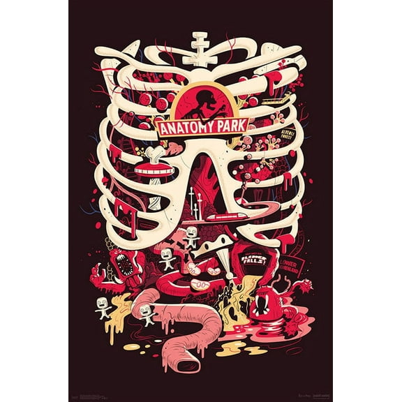 Rick And Morty - Anatomy Park Wall Poster, 22.375" x 34"