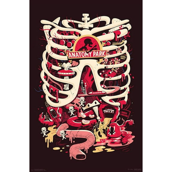 Rick And Morty - Anatomy Park Wall Poster, 22.375" x 34"