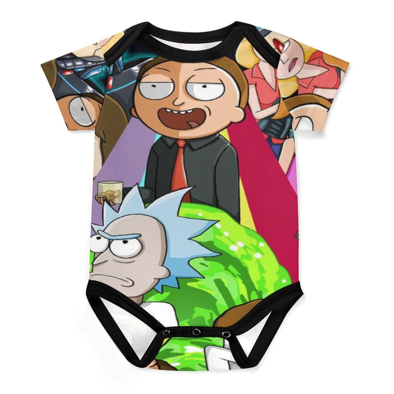 Rick And Morty Baby Bodysuit Boy Girl Clothes Soft Newborn Infant ...