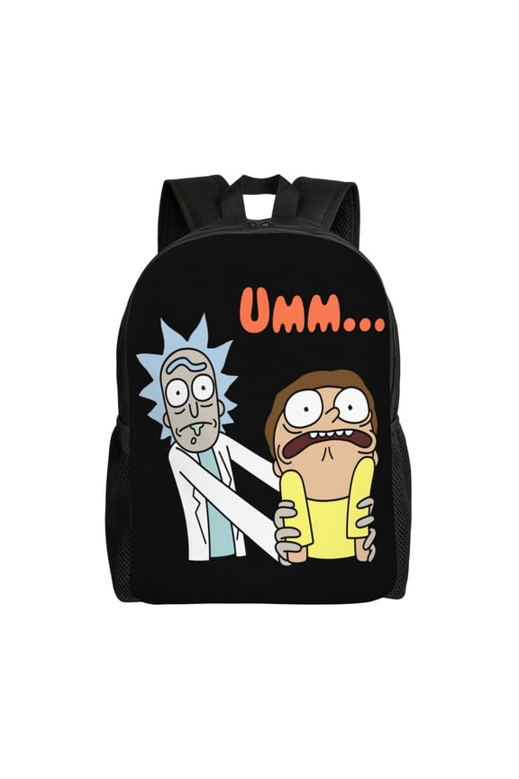 Rick And Morty Backpack Casual Daypack Large Capacity Travel Work College Back Pack Novelty Backpacks Laptop Bag