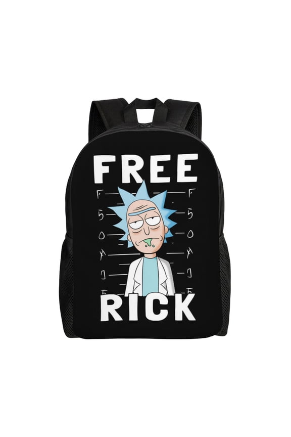 Rick And Morty Backpack Casual Daypack Large Capacity Travel Work School Back Pack Novelty Computer Bag Laptop Bag