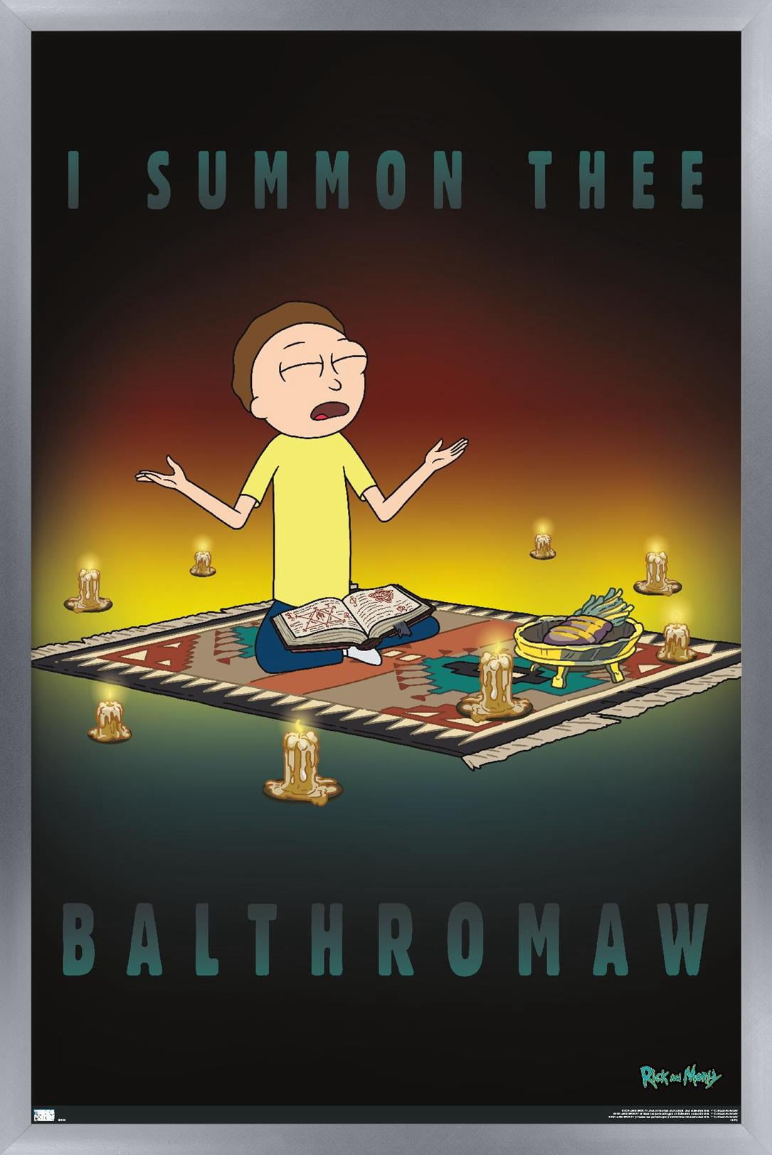 Rick And Morty - Balthromaw Wall Poster, 22.375" x 34", Framed