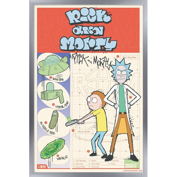 Rick And Morty: Bodega - Multiverse Wall Poster, 22.375" x 34" Framed