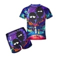 thumbnail image 1 of Rick And Morty Boys 2-Piece Swimsuit Set, Short Sleeve Rash Guard & Swim Trunks, 1 of 7