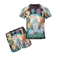 thumbnail image 1 of Rick And Morty Boys 2-Piece Swimsuit Set, Short Sleeve Rash Guard & Swim Trunks, 1 of 7