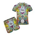thumbnail image 1 of Rick And Morty Boys 2-Piece Swimsuit Set, Short Sleeve Rash Guard & Swim Trunks, 1 of 7