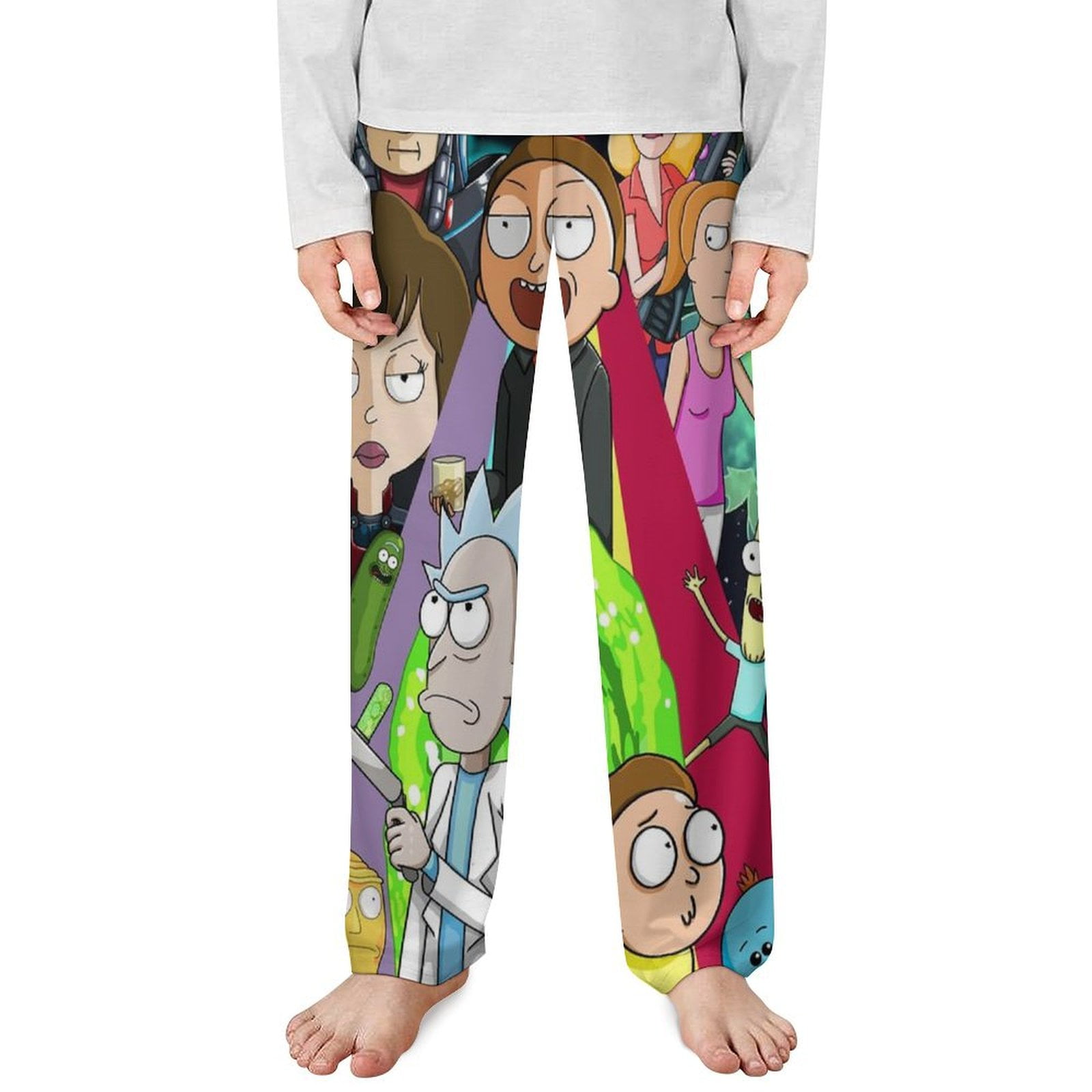 Rick And Morty Boys Pajama Pants Long Sleep Pants Soft Elastic Waist PJ ...