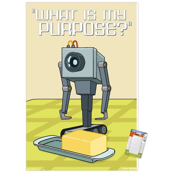 Rick And Morty - Butter Bot Wall Poster, 14.725" x 22.375"