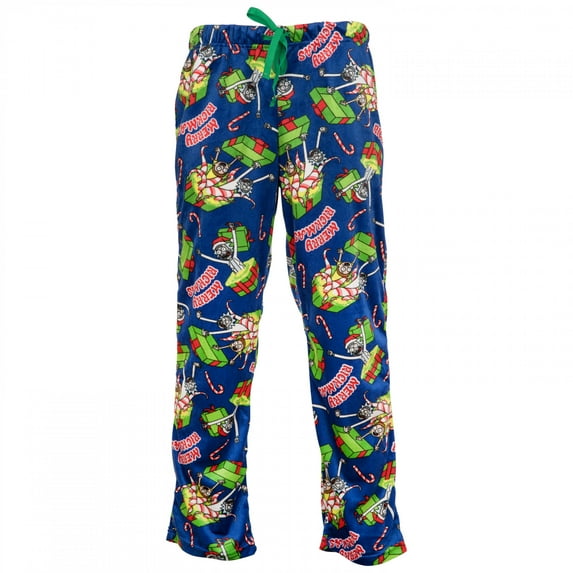 Rick And Morty Christmas Portals All Over Print Sleep Pants-Medium (32-34)