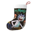 thumbnail image 1 of Rick And Morty Christmas Stocking 17.7" Classic Xmas Stockings For Family Holiday Fireplace Party Decorations, 1 of 8